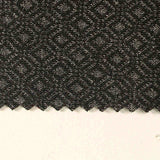 Dark Grey Diamond Interlock Knit, Poly-Viscose — texture
