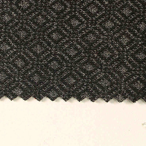 Dark Grey Diamond Interlock Knit, Poly-Viscose