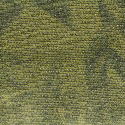 Green Camo Chunky Knit, Poly-Viscose, 225 gsm