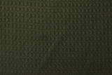 Polyester Stretch Waffle Knit Fabric, 185 gsm, 155 cm — Green