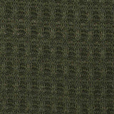 Polyester Stretch Waffle Knit Fabric, 185 gsm, 155 cm — Green — texture
