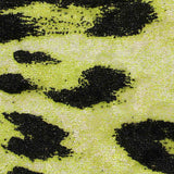 Black Leopard Knit, Polyester — texture