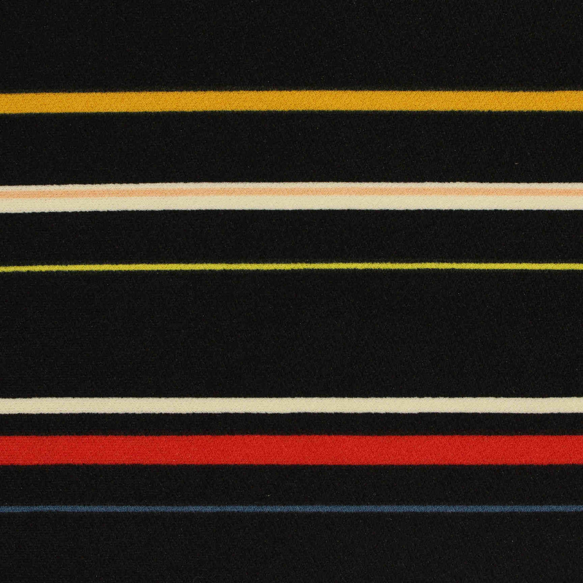 Yellow Horizontal-Stripe Linen-Look, Polyester