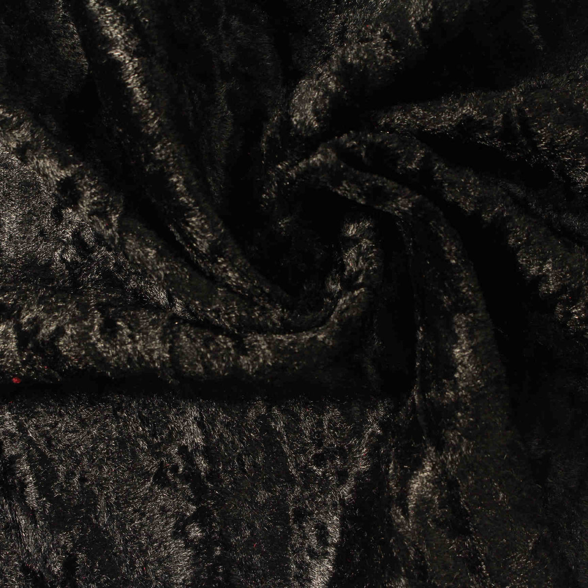Polyester Stretch Knit Fabric, 180 gsm, 150 cm — Black