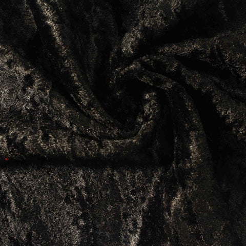 Polyester Stretch Knit Fabric, 180 gsm, 150 cm — Black