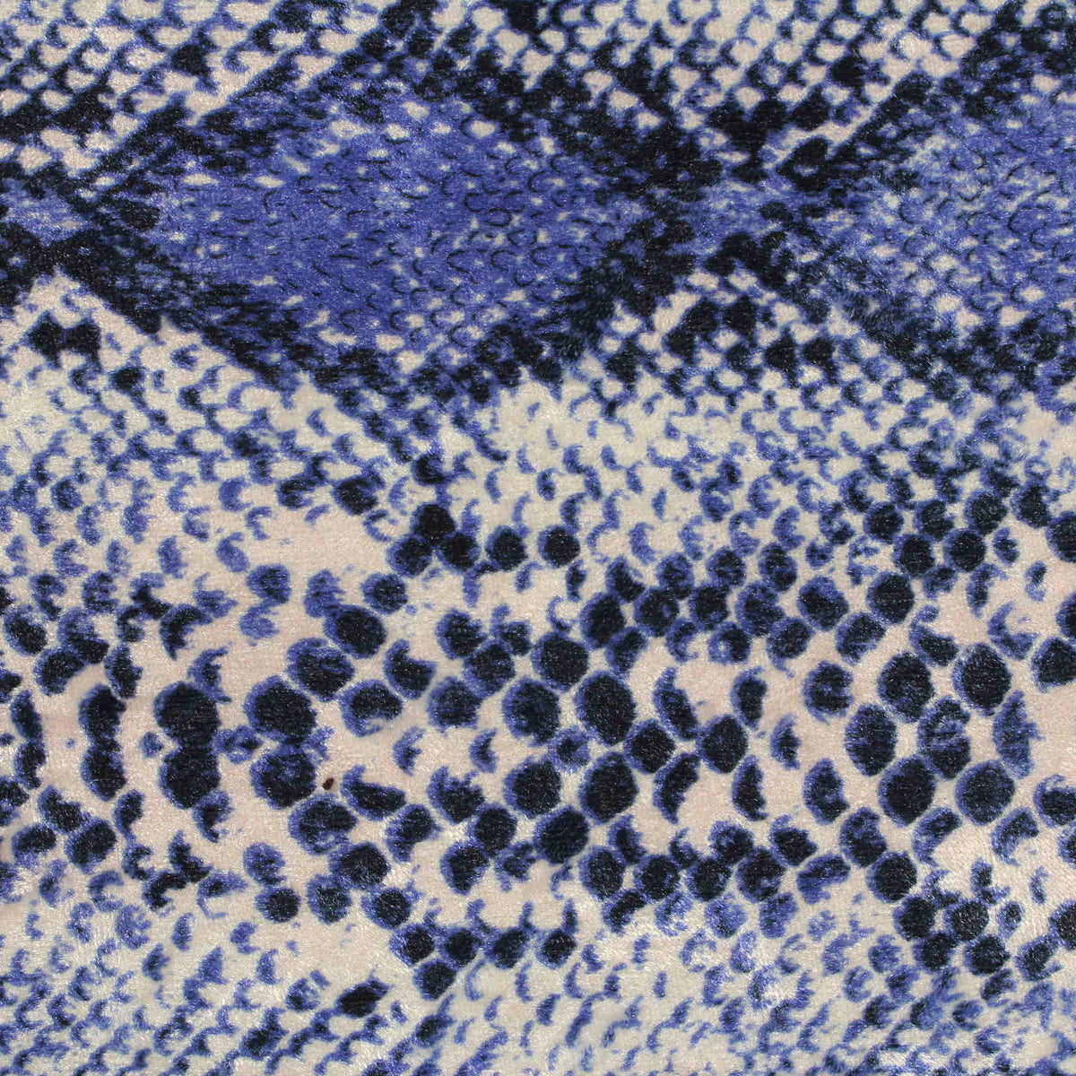Blue Snakeskin Knit, Polyester, 230 gsm
