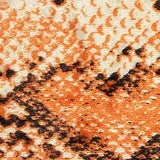 Orange Snakeskin Knit, Polyester — texture