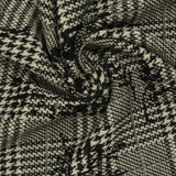 Black Houndstooth Jacquard, Polyester