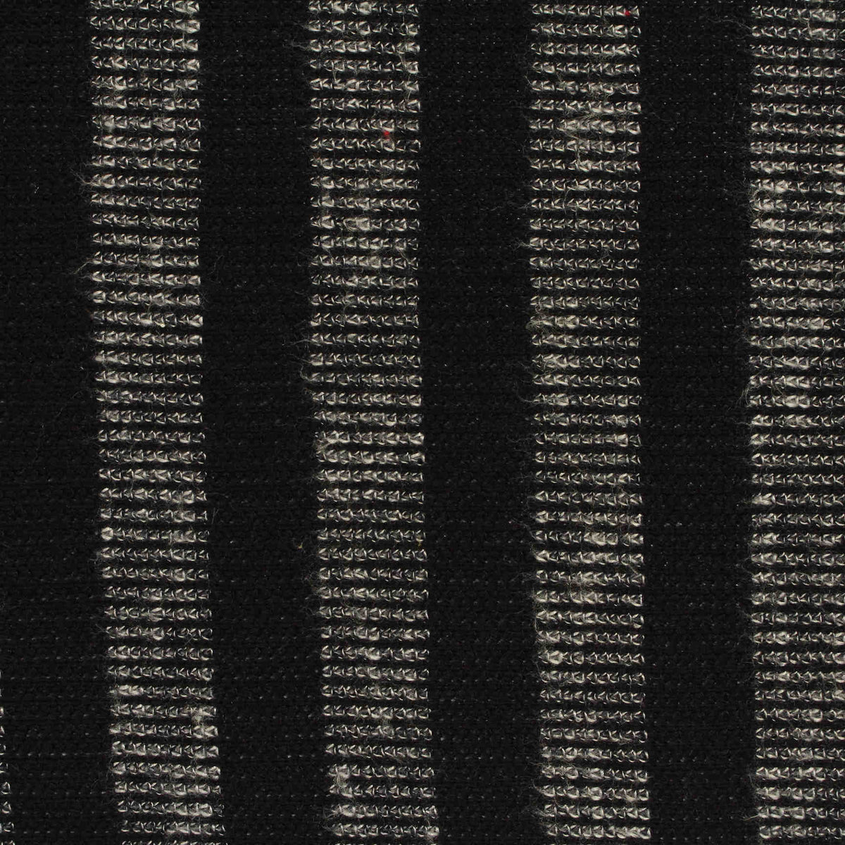 Black Vertical-Stripe Rib Knit, Poly-Viscose, 175 gsm, 168 cm