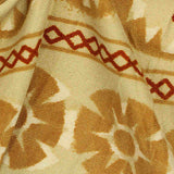 Brown Leaves Milk Silk Knit, Polyester — texture