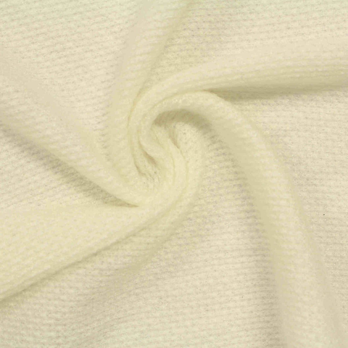 Polyester Viscose Blend Chunky Knit Fabric, 170 gsm, 158 cm — Beige