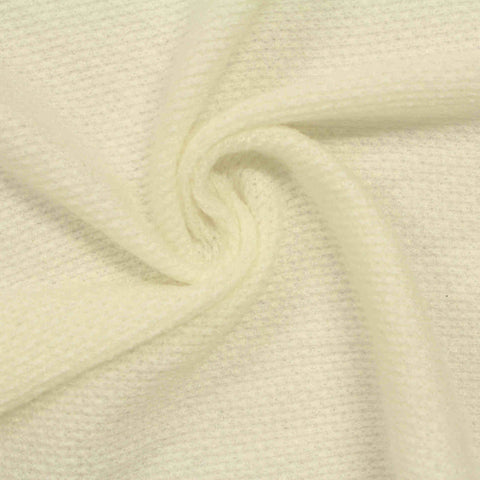 Polyester Viscose Blend Chunky Knit Fabric, 170 gsm, 158 cm — Beige