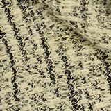 Black Houndstooth Chunky Knit, Cotton-Poly — texture