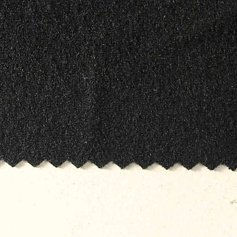 Viscose Nylon Stretch Ponte Knit Fabric, 430 gsm — Black