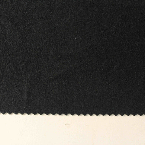 Viscose Nylon Stretch Ponte Knit Fabric, 430 gsm — Black