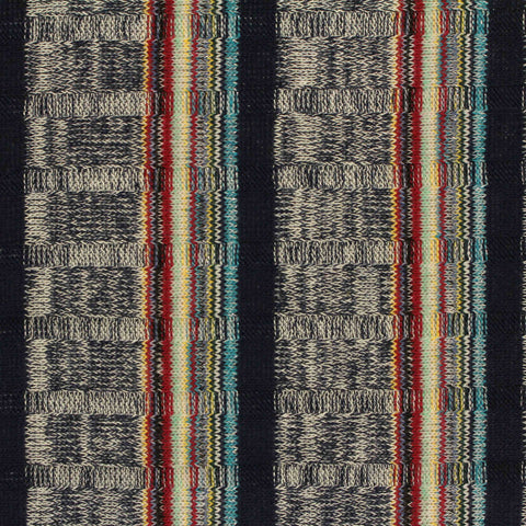 Navy Vertical-Stripe Rib Knit, Poly-Viscose