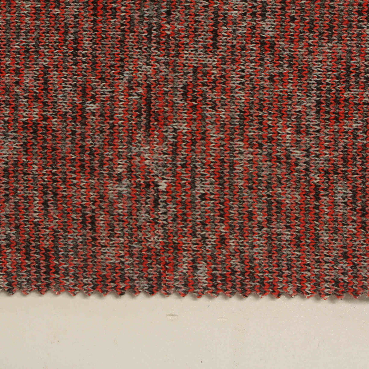 Red Marl Chunky Knit, Polyester, 340 gsm