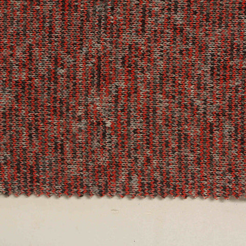 Red Marl Chunky Knit, Polyester, 340 gsm