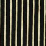 Black Vertical-Stripe Rib Knit, Viscose