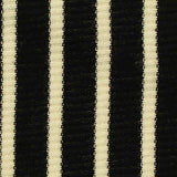 Black Vertical-Stripe Rib Knit, Viscose — texture