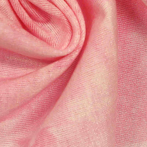 Pink Abstract Knit, Viscose-Poly
