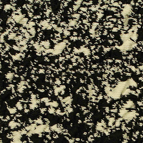 Jacquard Polyester Cotton Stretch Interlock Knit Fabric, 350 gsm, 165 cm — Black