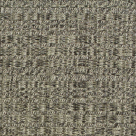 Heathered Grey Marl Rib Knit, Polyester, 245 gsm, 132 cm