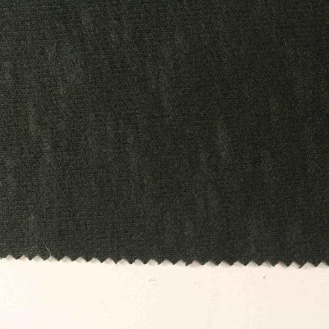 Cotton Interlock Knit Fabric, 300 gsm, 155 cm — Black