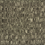 Marled Black Horizontal-Stripe Rib Knit, Viscose-Poly