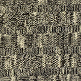 Marled Black Horizontal-Stripe Rib Knit, Viscose-Poly — texture