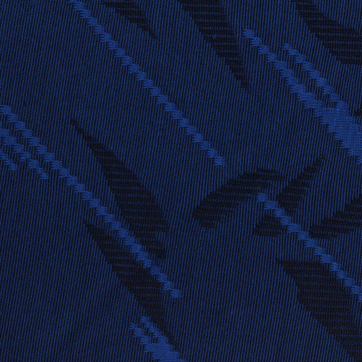 Blue Diagonal-Line Jacquard, Poly-Viscose