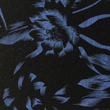Blue Floral Knit, Poly-Cotton