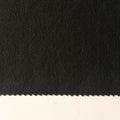 Jacquard Polyester Stretch Linen-Look Fabric, 230 gsm, 155 cm — Black