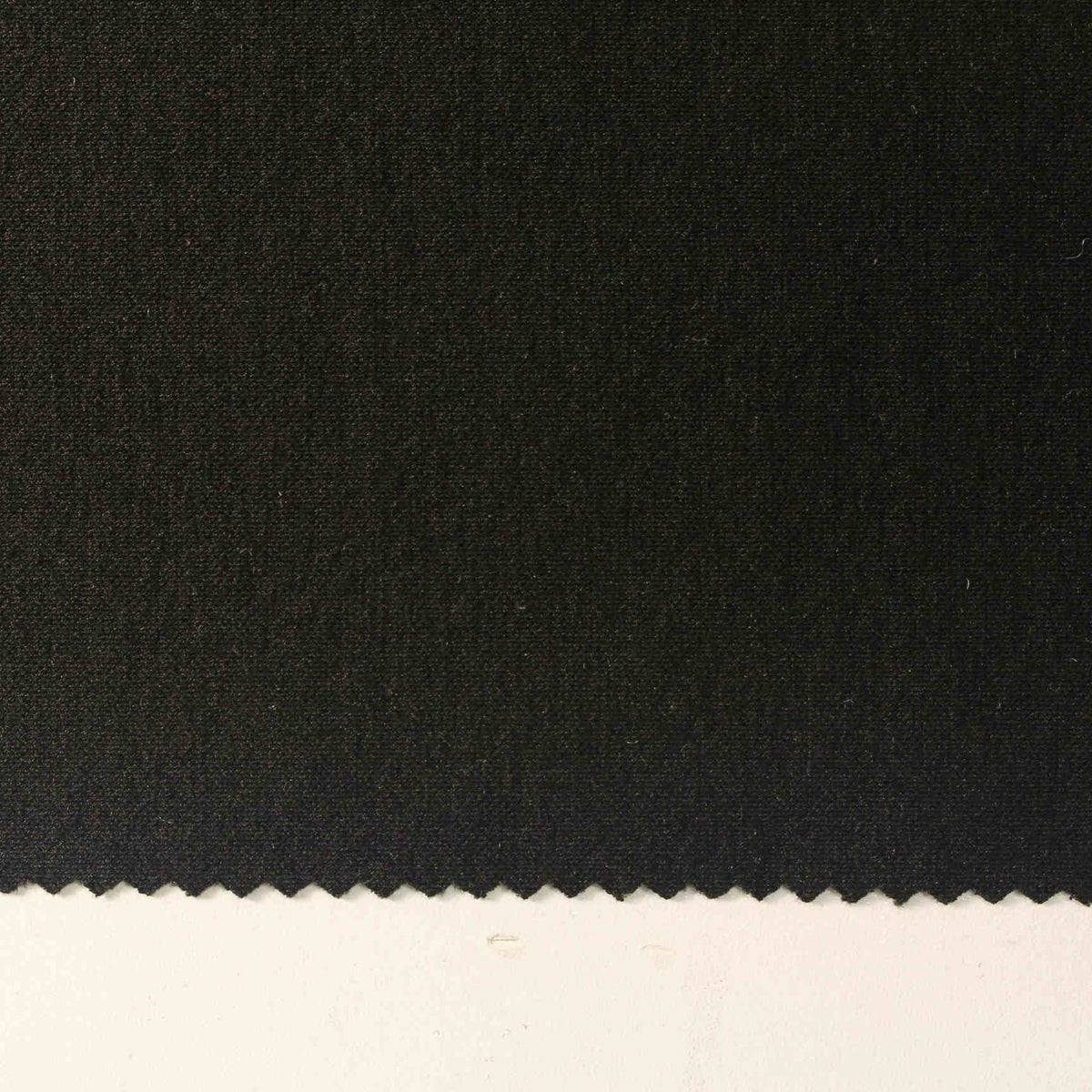 Jacquard Viscose Nylon Blend Stretch Interlock Knit Fabric, 420 gsm, 150 cm — Black