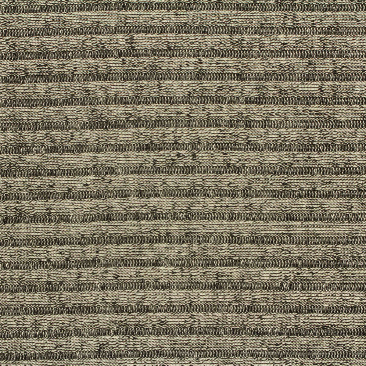 Orange Marled-Stripe Rib Knit, Viscose-Poly