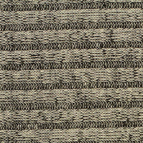 Orange Marled-Stripe Rib Knit, Viscose-Poly