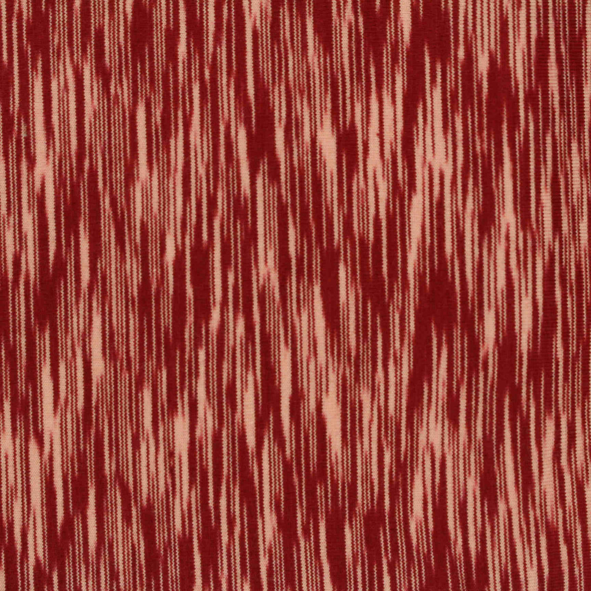 Dark Red Abstract Jersey Knit, Cotton