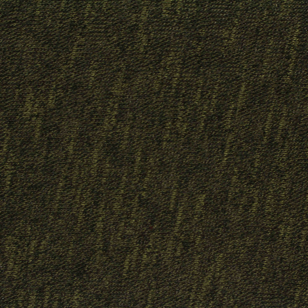 Dark Olive Marl Chunky Knit, Viscose-Poly, 210 gsm