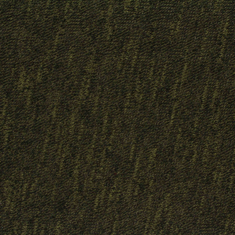 Dark Olive Marl Chunky Knit, Viscose-Poly, 210 gsm