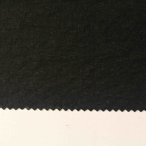 Jacquard Viscose Nylon Knit Fabric, 230 gsm, 155 cm — Black