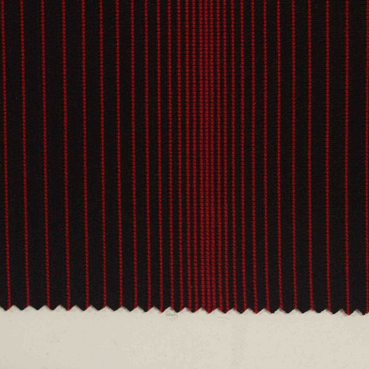 Red Vertical-Stripe Jacquard, Polyester, 240 gsm