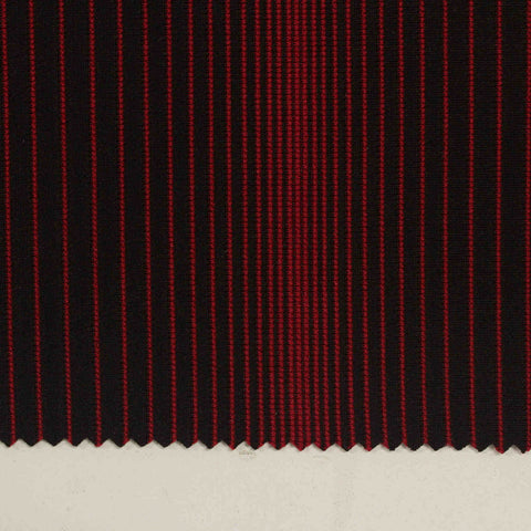 Red Vertical-Stripe Jacquard, Polyester, 240 gsm