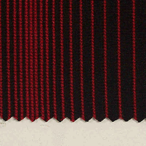 Red Vertical-Stripe Jacquard, Polyester, 240 gsm
