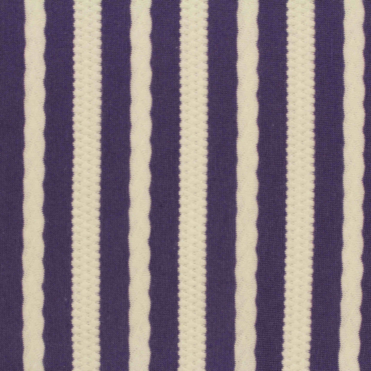 Purple Stripes Jacquard, Cotton-Poly
