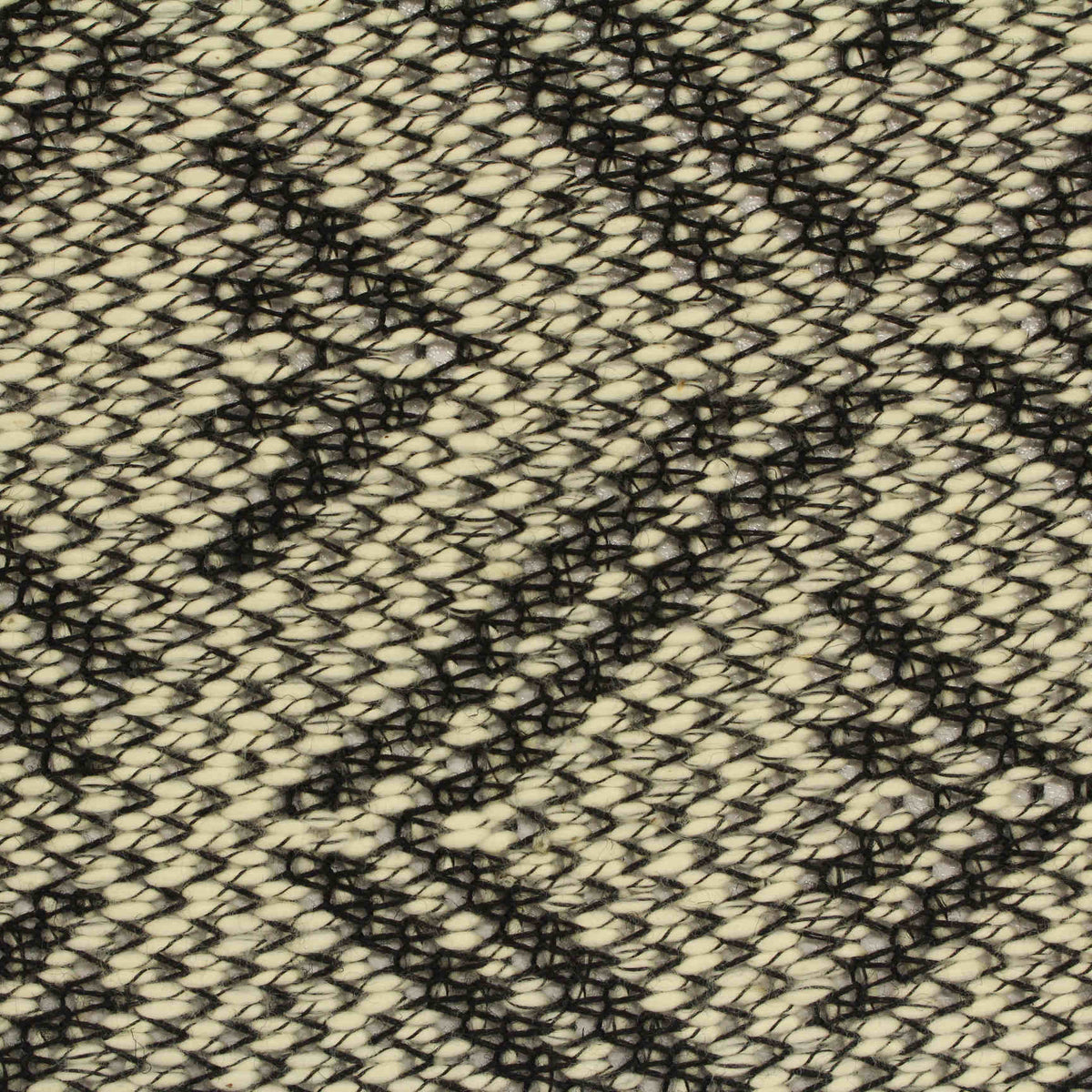 Black Marl Chunky Knit, Cotton-Poly, 385 gsm
