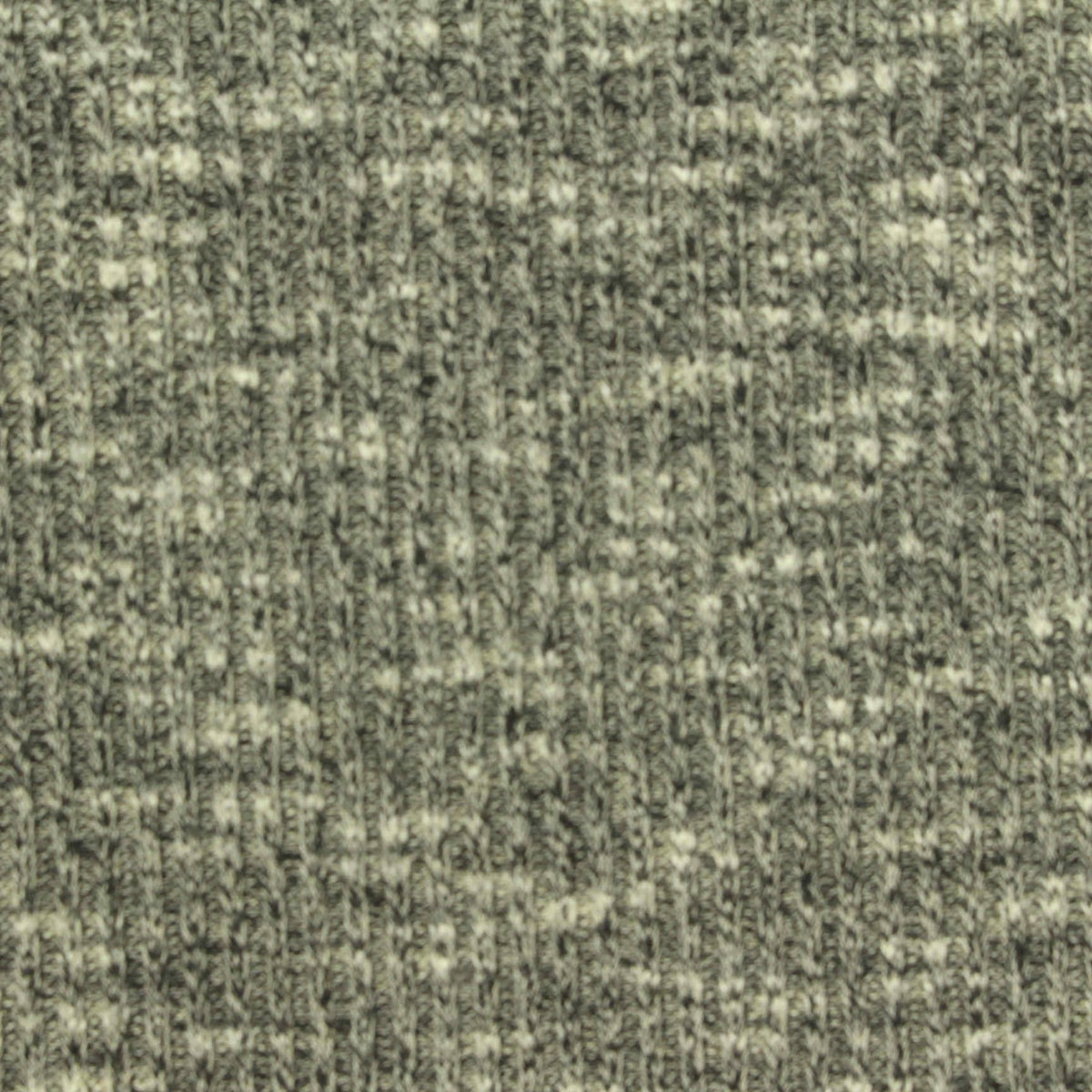 Dark Grey Marl Rib Knit, Viscose-Poly, 220 gsm, 160 cm