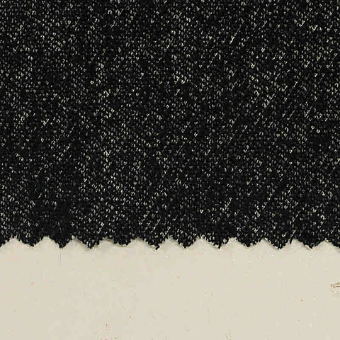 Dark Grey Marl Interlock Knit, Poly-Viscose, 270 gsm
