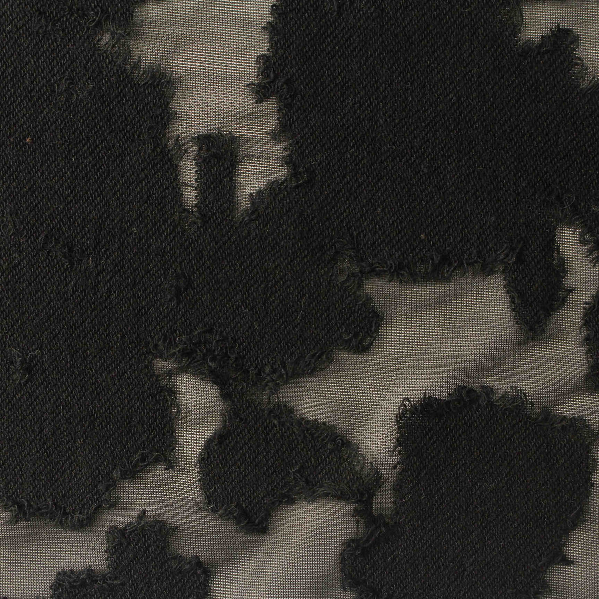 Animal Print Polyester Cotton Stretch Knit Fabric, 130 gsm, 150 cm — Black