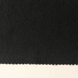Polyester Viscose Stretch Chunky Knit Fabric, 205 gsm, 163 cm — Black