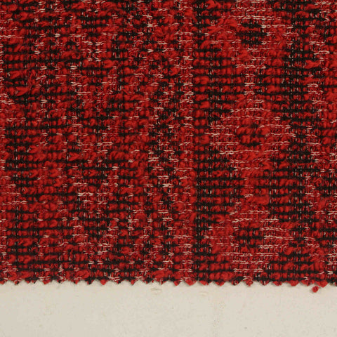 Red Check Jacquard, Cotton-Poly